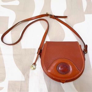 Vintage RARE Dooney & Bourke Saddle Crossbody Purse